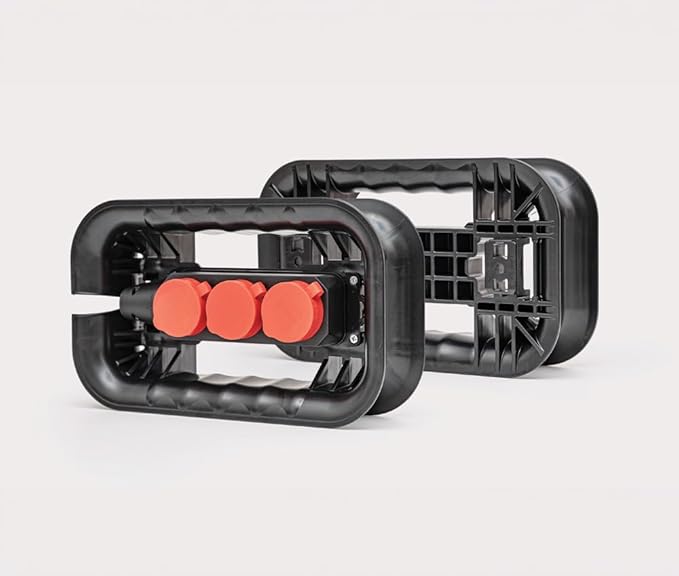Qbrick System Kabelaufwickler mit Steckdosenleiste Custom Cable Winder Set Kabel Organiser für Werkzeugkisten Werkzeugkoffer Zubehör Modular