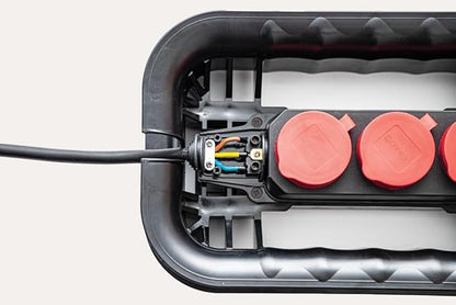 Qbrick System Kabelaufwickler mit Steckdosenleiste Custom Cable Winder Set Kabel Organiser für Werkzeugkisten Werkzeugkoffer Zubehör Modular