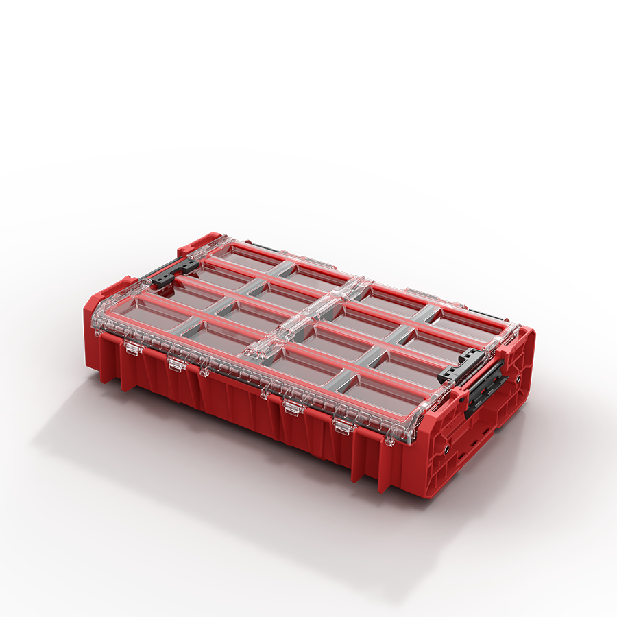 QBRICK SYSTEM ONE ORGANIZER XL 2.0 LONG BIN RED ULTRA HD CUSTOM