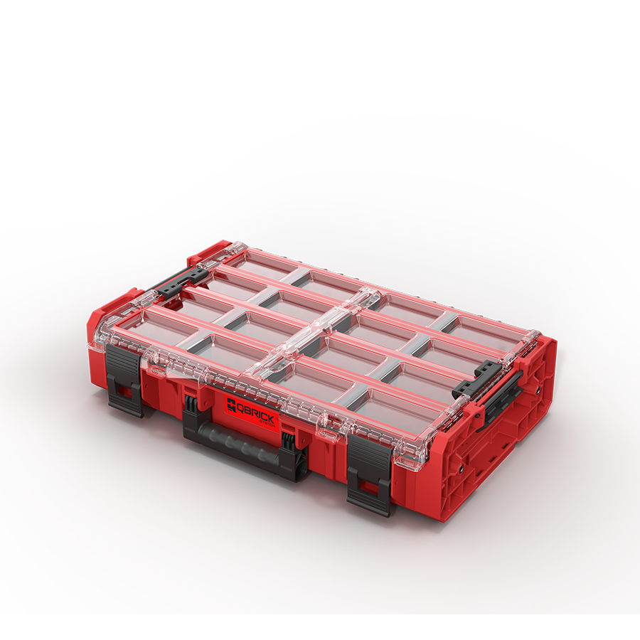 QBRICK SYSTEM ONE ORGANIZER XL 2.0 LONG BIN RED ULTRA HD CUSTOM