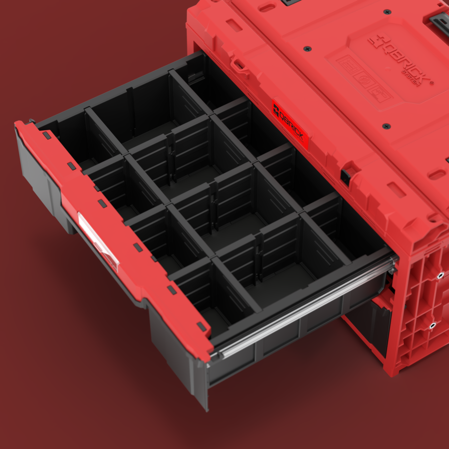 QBRICK SYSTEM ONE DRAWER 2 TOOLBOX 2.0 RED ULTRA HD