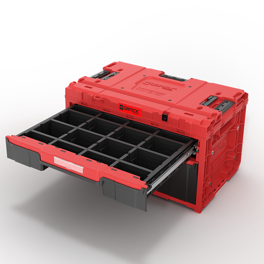 QBRICK SYSTEM ONE DRAWER 2 PLUS TOOLBOX 2.0 RED ULTRA HD CUSTOM
