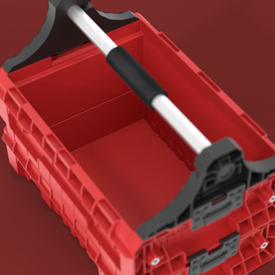 QBRICK SYSTEM PRO MODULAR TRAY RED ULTRA HD